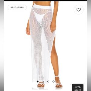 Superdown Yael knit maxi skirt coverup